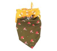 Kichvoe 2pcs Dog Birthday Triangular Bandana Cute Bee Mushroom Print Pet Scarves for Parties for Dogs and Cats Costume Accessory for Celebrations