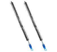 Kichvoe 2pcs Engine Cleaning Brushes Long Handle Polyester Plastic Removable Engine Oil Grime Bendable Design Assorted Colour for Professional Car Maintenance Random Color