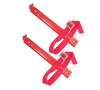 Kichvoe 2pcs Fire Extinguisher Wall Mount Holder Heavy Duty Cast Iron Bracket with Strap for 2kg 3kg 4kg Extinguishers Universal Fire Mounting Kit