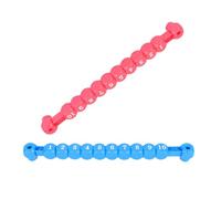 Kichvoe 2pcs Foosball Score Keepers Plastic Multipurpose Scoring Counters for Table Football Desktop Games Accessories Red and Blue Grid Design