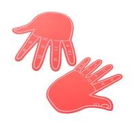 Kichvoe 2pcs Giant Finger Hand Cheering Supplies Eva Lightweight Over-sized Five Finger Shape Reusable Vibrant Design Fan for Celebrations and Sports Events