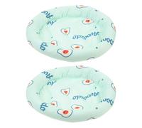 Kichvoe 2pcs Hamster Floor Pad Summer Cooling Cushion Small Pet Sleeping Mat Green Avocado Ice Silk Bedding for Guinea Pig and Small Animals