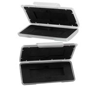 Kichvoe 2pcs Hard Disk Carrying Case Nvme Case with Soft Foam Lining Protects from Moisture Locks Securely Shut for 2 SSD Suitable for Hard Drive Friends