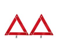 Kichvoe 2pcs High Visibility Emergency Roadside Triangles for Vehicles with Foldable Plastic Design, Reflective Car Safety Tripods for Highway Safety and Roadside Emergencies