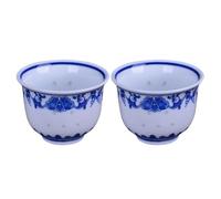 Kichvoe 2pcs Kung Fu Tea Cup Porcelain Teacup Retro Design Tea Serving Cup White Porcelain Fine Workmanship Practical Household Teaware for Entertaining Family Or Guests