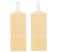 Kichvoe 2pcs Natural Wooden Bubble Stone for Fish Tank Aquarium Air Stone Bubbler Protein Skimmer Accessory for Enhanced Oxygenation and Water Circulation