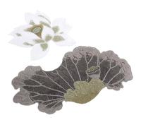 Kichvoe 2pcs Peach Blossom Patches Embroidered Appliques Floral Iron on Polyester Flower Shape Stylish Covering Holes Clothes Decoration