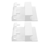 Kichvoe 2pcs Phone Rack Cell Phone Holder Bathroom Use Anti-skid No Drilling Installation Plastic Wall-mounted White Convenient Stand for Taking A Bath and Watching Drama