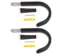 Kichvoe 2pcs Pool Rescue Hook Stainless Steel with Matte Surface and Reinforced Design Easy Installation for Adult Lifebuoys and Pool Safety Gear Prevents Lifesaving Equipment Loss
