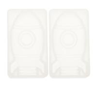Kichvoe 2pcs Rocket Silicone Mold DIY Silicone Mould Rocket-Design DIY Baking Easy to Clean and Professional Cake Shop Baking