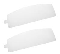 Kichvoe 2pcs Sandblasting Protective Cover Lens Replacement for Helmet with Eye Protection and Comprehensive Pvc Shield, Thickness 0.5mm, Suitable for Industrial Sandblasting Use