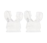 Kichvoe 2pcs Scuba Diving Mouthpiece Replacement for Soft Comfortable Silicone Snorkel Mouthpiece Compatible with Diving Regulators Design for Equipment Accessories