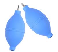Kichvoe 2pcs Silicone Dust Blower Camera Cleaning Bulb No Direct Contact and Debris Removal Features for Laboratory Use Blue
