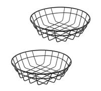 Kichvoe 2pcs Snacks Basket Fruit Basket Creative Stylish with Quick Drainage Multi-Purpose Design for Picnics and Burgers