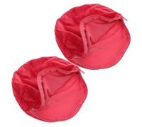 Kichvoe 2pcs Soft Flannel round Hot Water Bottle Cover with Efficient Heat Insulation and Multi-device Protection, Zippered Hand Warmer Case for Home the Go