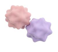 Kichvoe 2pcs Soft Massage Ball Set for Foot and Calf Massager, Spiky Acupressure Fascial Sphere for Deep Muscle Stretching and Relaxation, Portable Yoga Exercise Massage Ball for Office