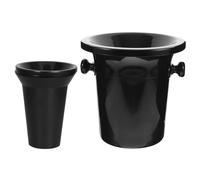 Kichvoe 2pcs Spittoon Wine Tasting Dump Bucket with Removalbe Lid for Cocktails Whiskey Tobacco - Food Safe Ice Buckets for Home Use