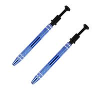 Kichvoe 2pcs Stainless Steel Jewelry Grabber Tool with Four Claws for Small Pieces and Scorpion, for Welding and Mobile Phone Repair, Blue Gemstones Picker with Great Grip