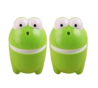 Kichvoe 2pcs Toothpick Container Animal-shaped Toothpick Box Pressing Pp Green Automatic for Cleaning Teeth and Eating Desserts Family Life Festival