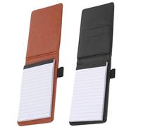 Kichvoe 2pcs Travelschedule Notepad Journal Books A7 Lightweight Smooth Writing Pu Paper Notepads Assorted Color Simple Fashionable Professional for Going, Easy to Carry in A Backpack