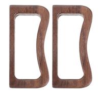 Kichvoe 2pcs Wooden Handle Tea Cup, Teacup with Side Handle, Coffee- Wood Grip, Comfortable Grip, for Home and Office Use
