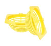 Kichvoe 2pcs Yellow Hollow Plastic Bird Nest for Parakeets and Small Parrots Hanging Breeding and Hatching Cage Accessory Suitable for Indoor and Outdoor Birdcages