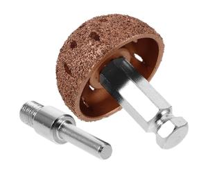 Kichvoe 3 Pcs 42mm Tire Repair Buffing Wheel Kit with Low and High Speed Linking Rods, Dome Grinding Head for Automotive Tire Patch and Polishing Tools