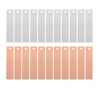 Kichvoe 30 Pairs Copper and Zinc Strips Battery Experiment Materials for DIY Fruit Battery Science Experiments Electroplating Anode Sheets Laboratory Electrochemistry Accessories