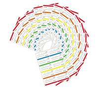 Kichvoe 300pcs Food Storage Labels for Freezer and Refrigerator Containers, Self-Adhesive Coated Paper Stickers Date Tracking for Home and Restaurant Use