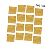Kichvoe 300PCS Gold Food Grade Tin Foil Wrapping Paper with Orange Peel Texture Delicate Aluminium Foil for Candy Tea Chocolate Packaging Tear Resistant Paper Wrappers for Gift and Food