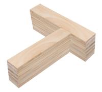 Kichvoe 30pcs Unfinished Pine Wood Boards Rectangle Plank Pieces for Crafts 7.8x1.6x0.2 Inch Easy to Paint and Cut Natural Decorative Wood Panels for Architectural and Decorative Uses