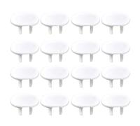 Kichvoe 38pcs Plug Protectors Socket Covers, White Abs Material, Easy to Install Electrical Safety Outlet Dust Stoppers to Prevent Accidental Electric Shock