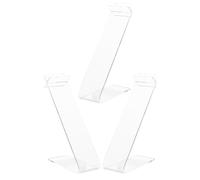 Kichvoe 3pcs Acrylic Shoe Display Stand Holder Shoe Display Shelf Easy to Clean Neat Organization for High Heels Retail Store