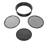 Kichvoe 3pcs Handheld Plastic Soil Sieve Set Fine Mesh Construction for Educational Setting and Outdoor Use Garden Soil Sifter Tool Three Different Mesh Sizes