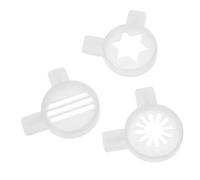 Kichvoe 3pcs Ice Cream Machine Nozzle Set with 29mm Inner Diameter, Pp Material for Soft Serve and Ice Cream Cone, Food Safe and Long-Term Efficiency for Cone Decorating and Cake