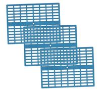 Kichvoe 3pcs Small Animal Plastic Feet Pads Cage Resting Mats 34x25x1cm Blue Bunny Rabbit Floor Cushions for Hamsters Guinea Pigs Pet Cage Accessories