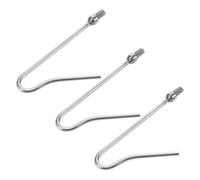 Kichvoe 3pcs Stainless Steel Chicken Catching Leg Hooks for Poultry Handling, User Friendly Design Protects Chickens and Geese from Injury, for Farm Use and Poultry Raising