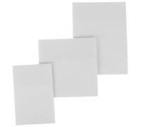 Kichvoe 3pcs Transparent Self-adhesive Memo Pads with Tearable Index Tabs Large Medium Small Total Reusable Writable Notes for School Office Book Annotation College Supplies