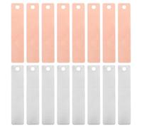 Kichvoe 40pcs Zinc And Copper Strips Fruit Battery Power Experiment Kit, Copper Strips And Zinc Anode Sheets for Science And Educational Electrical Projects