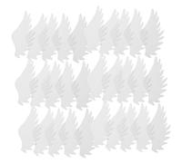Kichvoe 48pcs Angel Wing Cupcake Toppers Premium Rice Paper Cake Decorations for Birthday Parties Weddings Special Occasions Edible Dessert Toppers for Stunning Cake Displays