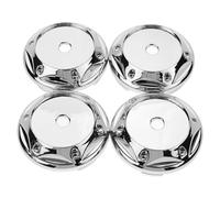 Kichvoe 4pcs 68mm Silver Car Wheel Hub Caps, Auto Vehicle Rim Center Caps Set, Replacement Center Hub Covers for Automotive Wheels