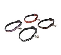 Kichvoe 4PCS Adorable Halloween Pet Collar for Cats Puppies Featuring Pumpkin Designs Includes Bell for Spooky Celebrations