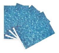Kichvoe 4pcs Artificial Water Ripples Sheet for Miniature Lakes and Streams, Plastic Water Effect Paper with Seamless Integration, Easy to Use for Outdoor Garden and Diorama Scene