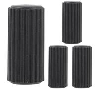 Kichvoe 4pcs Bike Brake Caps Plastic Black Bicycle Brake Grip with Stable Braking Effect and Not Easy to Loose for Wheelchair