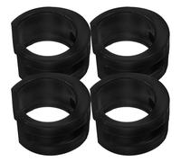 Kichvoe 4pcs Bike Rear Fork Protective Ring Rubber Guard | Black Chain Slap Damping, Comprehensive Coverage, Supports Commuting Rides and Trail Riding, for Maintenance Conscious