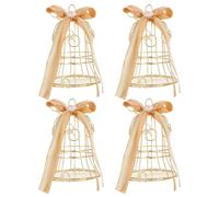 Kichvoe 4pcs Bird Cage Candy Boxes Wedding Favor Boxes Decorative Iron with Simple Elegant Design for Banquet and Teatime