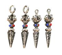 Kichvoe 4pcs Creative Alloy Buddhist Pendants for Necklace Decoration and Collections, Fashion Religious Hanging Charms for Jewelry Making, Suitable for Buddhist Believers Assorted style