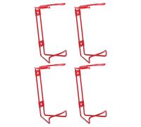 Kichvoe 4pcs Fire Extinguisher Wall Mount Bracket Holder with Cylinder Wall Bracket Design, Iron Material, Universal Compatibility and Quick Installation for Offices and Kitchens