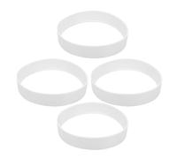 Kichvoe 4pcs Golf Hole Cup Ring Training Tool Portable Plastic Putting Cup Ring with Anti-wear Feature Modern Stylish Design for Outdoor Golf Practice