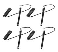 Kichvoe 4pcs High Sensitivity Capacitive Stylus Pens with Chains for Tablets and Laptops, Ergonomic Plastic Touch Screen Pens for Drawing and Detailed Drawings